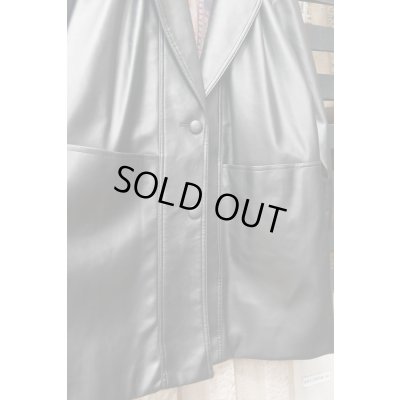 画像5: ▲USED▲ シンセティックレザーロングジャケット