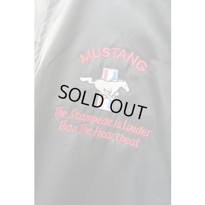 画像3: ▲USED▲ "MUSTANG" 刺繍ナイロンブルゾン / ブラック