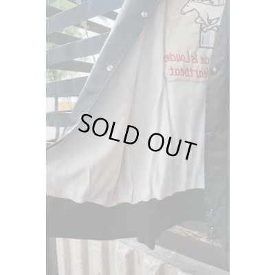 画像7: ▲USED▲ "MUSTANG" 刺繍ナイロンブルゾン / ブラック