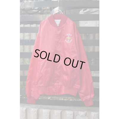 画像1: ▲USED▲ "MUSTANG" 刺繍ナイロンブルゾン / レッド