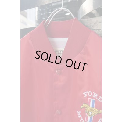 画像5: ▲USED▲ "MUSTANG" 刺繍ナイロンブルゾン / レッド