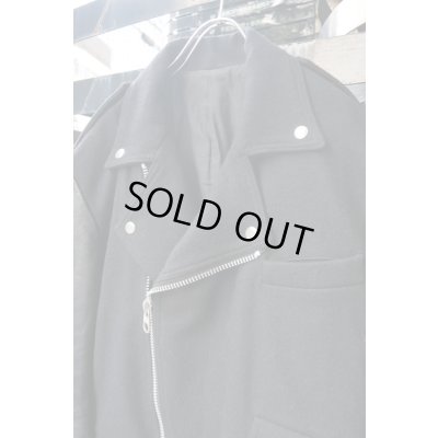 画像3: Sale50%off ▲USED▲【ONE HUNDRED】 レザー切り替えウールジャケット