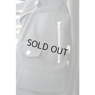 画像5: Sale50%off ▲USED▲【ONE HUNDRED】 レザー切り替えウールジャケット