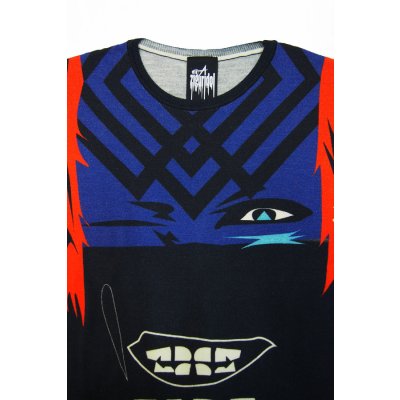 画像7:  【ZIG UR IDOL】 "FADE TO BLACK" フルプリントニットトップス