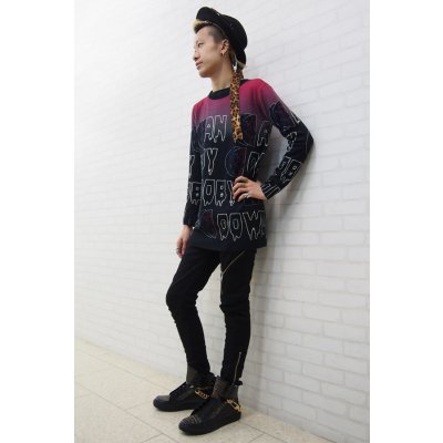 画像4: 【ZIG UR IDOL】 "DOOWOP" フルプリントニットトップス