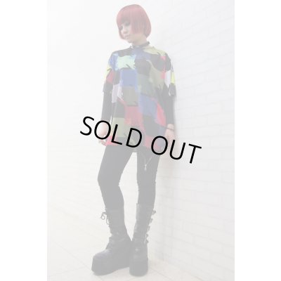 画像3: Sale50%off 【ZIG UR IDOL】 "IRREGULAR HOUND" フルプリントカットソー