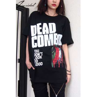 画像1: Sale30%off 【DEAD COMBO × ZIG UR IDOL】 "でっどこんぼ" Tシャツ