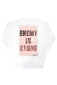 画像3: 【ZIG UR IDOL】 "ENEMY IS CLONE" 変形スウェットトップス (3)