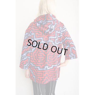 画像2:  Sale50%off  【ZIG UR IDOL】 "MAZE IN THE STREET" グラフィック7分袖パーカー