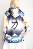 画像2:  Sale50%off  【ZIG UR IDOL】 "KABUKI STARDUST" グラフィック7分袖パーカー (2)