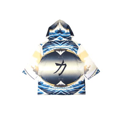 画像4:  Sale50%off  【ZIG UR IDOL】 "KABUKI STARDUST" グラフィック7分袖パーカー