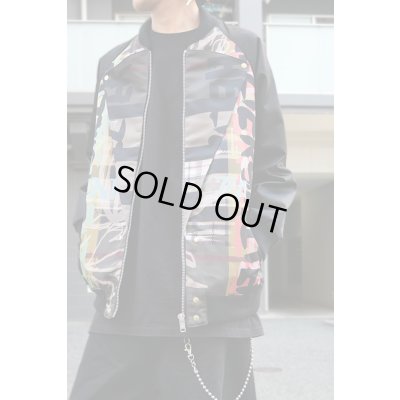 画像3:  Sale50%off  【ZIG UR IDOL】 "ELDER SKELTER" グラフィックブルゾン / ブラックリブ