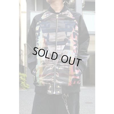 画像6:  Sale50%off  【ZIG UR IDOL】 "ELDER SKELTER" グラフィックブルゾン / ブラックリブ