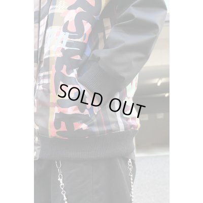 画像8:  Sale50%off  【ZIG UR IDOL】 "ELDER SKELTER" グラフィックブルゾン / ブラックリブ