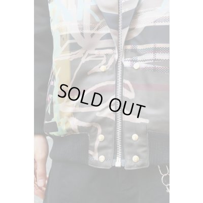 画像9:  Sale50%off  【ZIG UR IDOL】 "ELDER SKELTER" グラフィックブルゾン / ブラックリブ