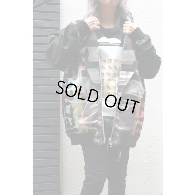 画像15:  Sale50%off  【ZIG UR IDOL】 "ELDER SKELTER" グラフィックブルゾン / ブラックリブ