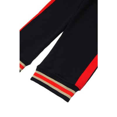 画像6: 【ZIG UR IDOL】 サイドラインスウェットパンツ / ブラック × レッド