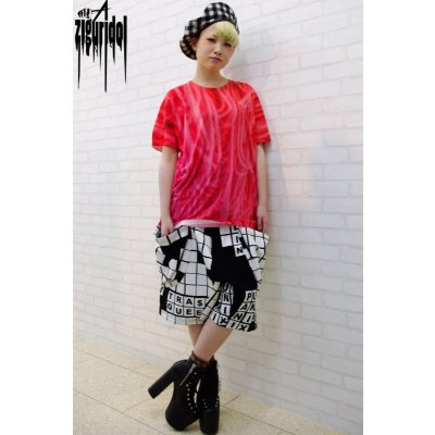 画像7: Sale50%off 【ZIG UR IDOL】 "MELTING KNIT" フルプリントカットソー