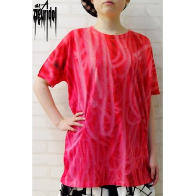 画像1: Sale50%off 【ZIG UR IDOL】 "MELTING KNIT" フルプリントカットソー