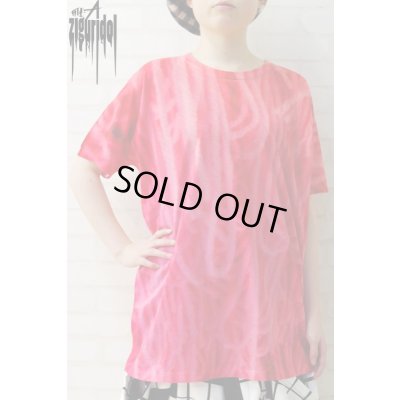 画像1: Sale【ZIG UR IDOL】 "MELTING KNIT" フルプリントカットソー