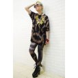 画像3: Sale50%off 【ZIG UR IDOL】 "ZIGUIGGLE BEIGE" フルプリントカットソー