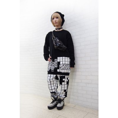 画像3: Sale50％off【ZIG UR IDOL】 "CROSSWORD BERLIN" 切り替えロング丈スウェットトップス