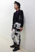 画像4: Sale50％off【ZIG UR IDOL】 "CROSSWORD BERLIN" 切り替えロング丈スウェットトップス (4)