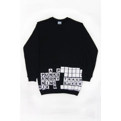 画像5: Sale50％off【ZIG UR IDOL】 "CROSSWORD BERLIN" 切り替えロング丈スウェットトップス