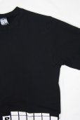 画像8: Sale50％off【ZIG UR IDOL】 "CROSSWORD BERLIN" 切り替えロング丈スウェットトップス (8)