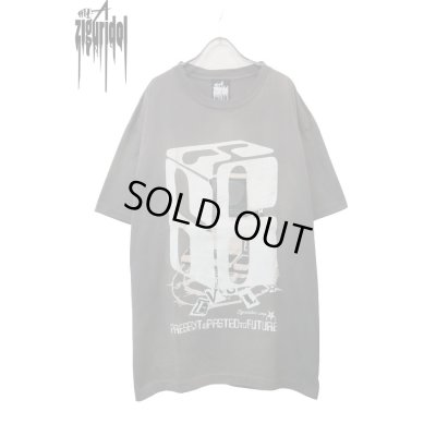 画像1: Sale50%off【ZIG UR IDOL】666 tee -FADED, WASHED & CRACKED-