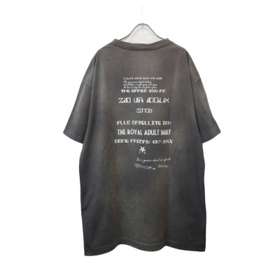 画像2: 【ZIG UR IDOL】666 tee -FADED, WASHED & CRACKED-