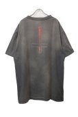 画像2: 【ZIG UR IDOL】CyberPunkula tee -FADED, WASHED & CRACKED- (2)