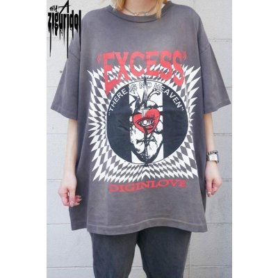 画像3: 【ZIG UR IDOL】EXCESS tee -FADED, WASHED & CRACKED-