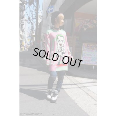 画像9: Sale30%off【野性爆弾・くっきー × ZIG UR IDOL】 "カミカゼクニコ" フルプリントニット