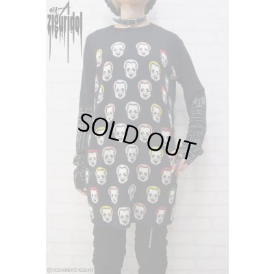 画像1: Sale50%off【野性爆弾・くっきー × ZIG UR IDOL】 "クニコイズム" フルプリントニット