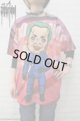 Sale50%off【ZIG UR IDOL × 野性爆弾 くっきー】 "クニコインマーズ" フルプリントカットソー / ブルー