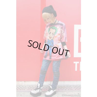 画像9: Sale50%off【ZIG UR IDOL × 野性爆弾 くっきー】 "クニコインマーズ" フルプリントカットソー / ブルー