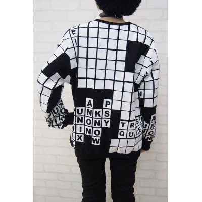 画像2:  Sale50%off  【ZIG UR IDOL】 "CROSSWORD BERLIN" スウェットトップス