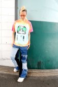 画像8: 【SADIY&KöZIY × ZIG UR IDOL】 ダルマプリントタイダイTシャツ / パステルマルチカラー (8)