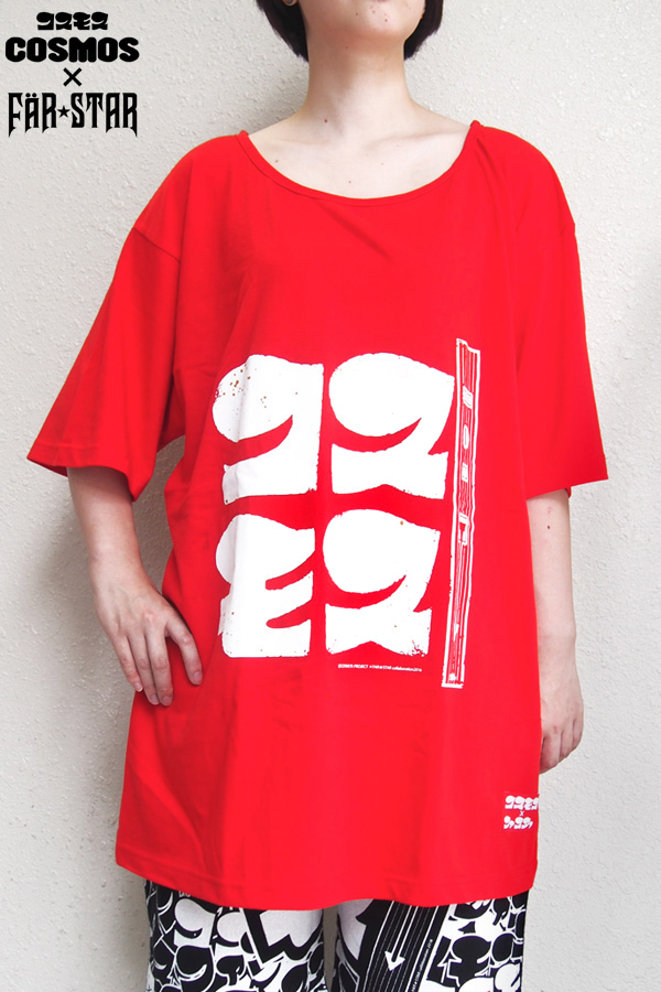 Sale30%off【コスモス × FAR★STAR】 レトロビッグカットソー / レッド