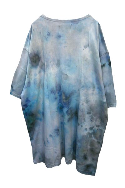 画像2: 【沈み】 "氷染(ブルーベース)" Tシャツ (2)