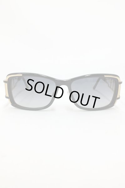 画像2: 【CAZAL】 ラティステンプルスクエアサングラス / ブラック (2)