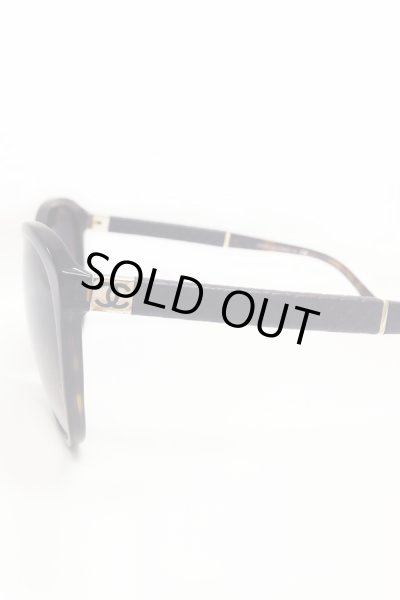 画像5: 【CHANEL】 キルティングテンプルサングラス / べっ甲 (5)