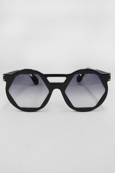 画像2: 【DZMITRY SAMAL】 ヘキサゴンサングラス / ブラック (2)