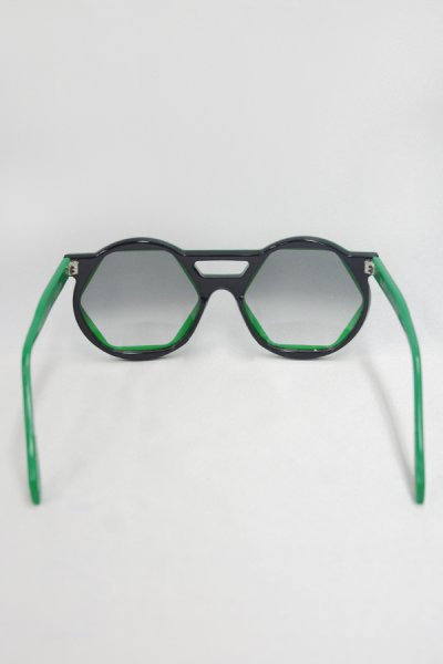 画像4: 【DZMITRY SAMAL】 ヘキサゴンサングラス / グリーン (4)