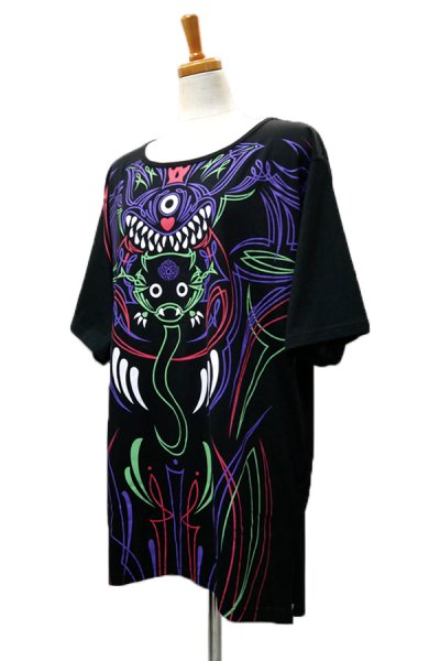 画像3: Sale30%off【FAR★STAR】 ピンストライプ変形ビッグカットソー / フルカラー (3)