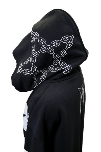 画像5: Sale30%off【コスモス × FAR★STAR】 レトロビッグシルエットパーカー / ブラック (5)