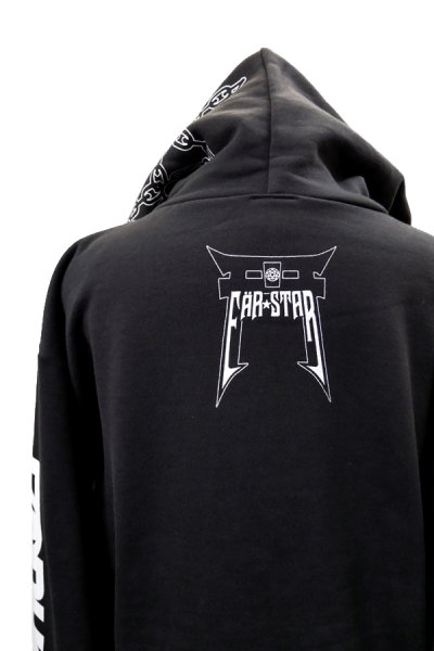 画像6: Sale30%off【コスモス × FAR★STAR】 レトロビッグシルエットパーカー / ブラック (6)