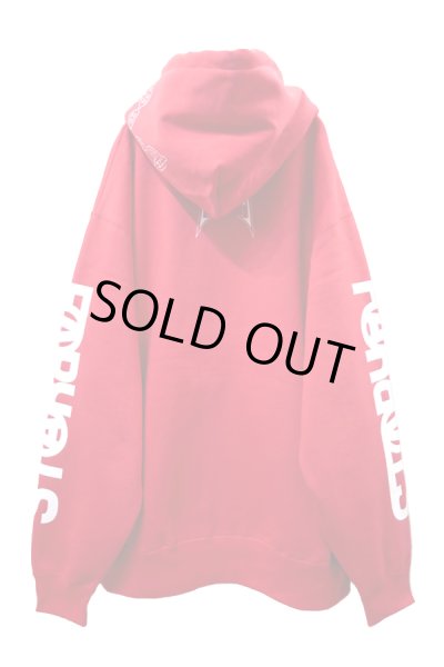 画像2: Sale30%off【コスモス × FAR★STAR】 レトロビッグシルエットパーカー / レッド (2)