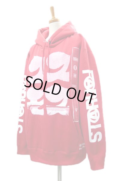 画像3: Sale30%off【コスモス × FAR★STAR】 レトロビッグシルエットパーカー / レッド (3)